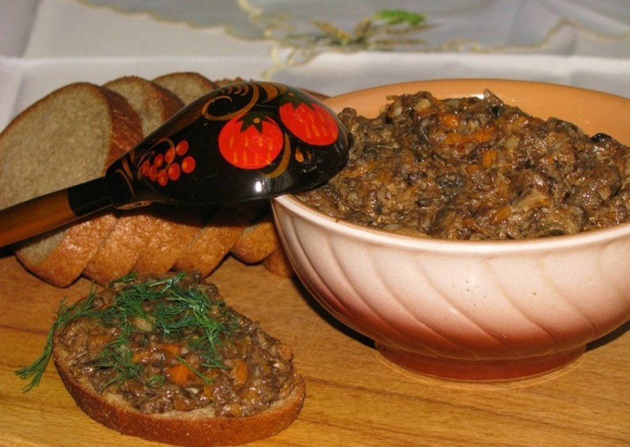 Грибная икра с подтопольниками