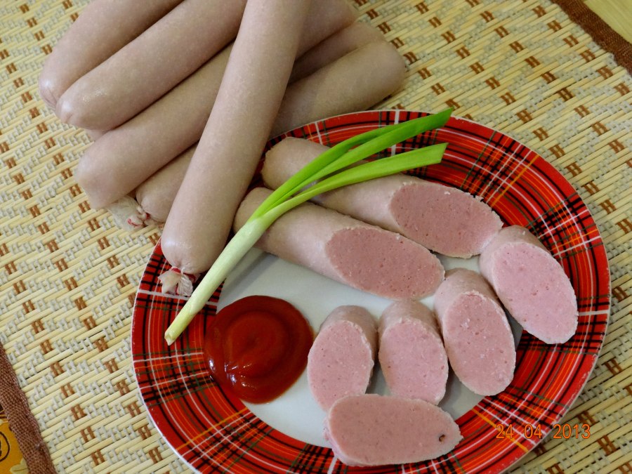 Сосиски колбаса из курицы