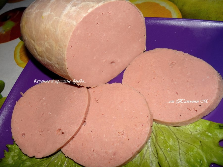 Куриная молочная колбаса