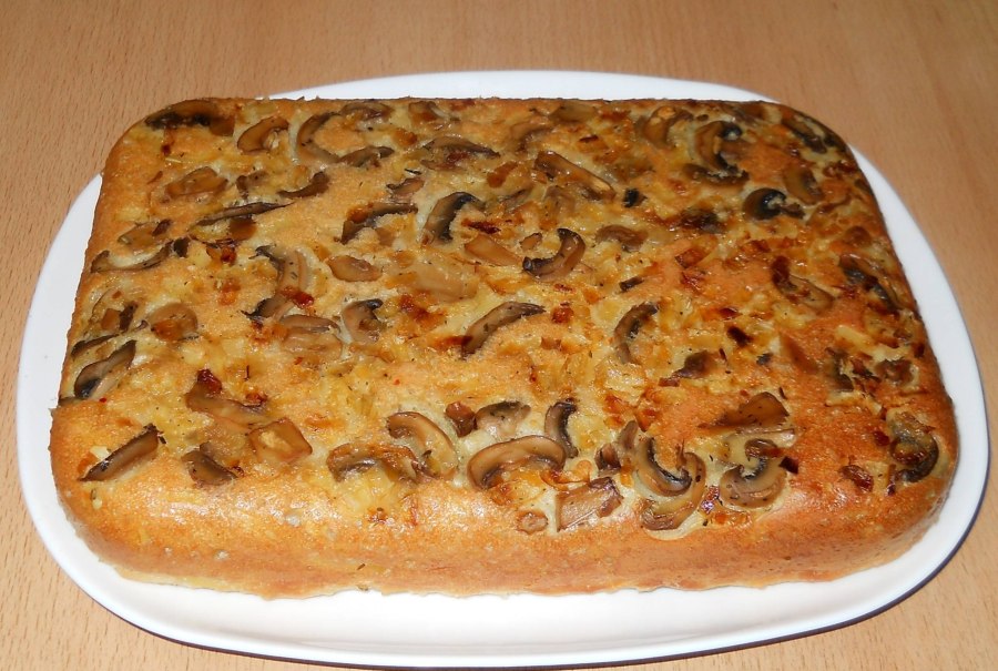 Пирог с картофелем и грибами