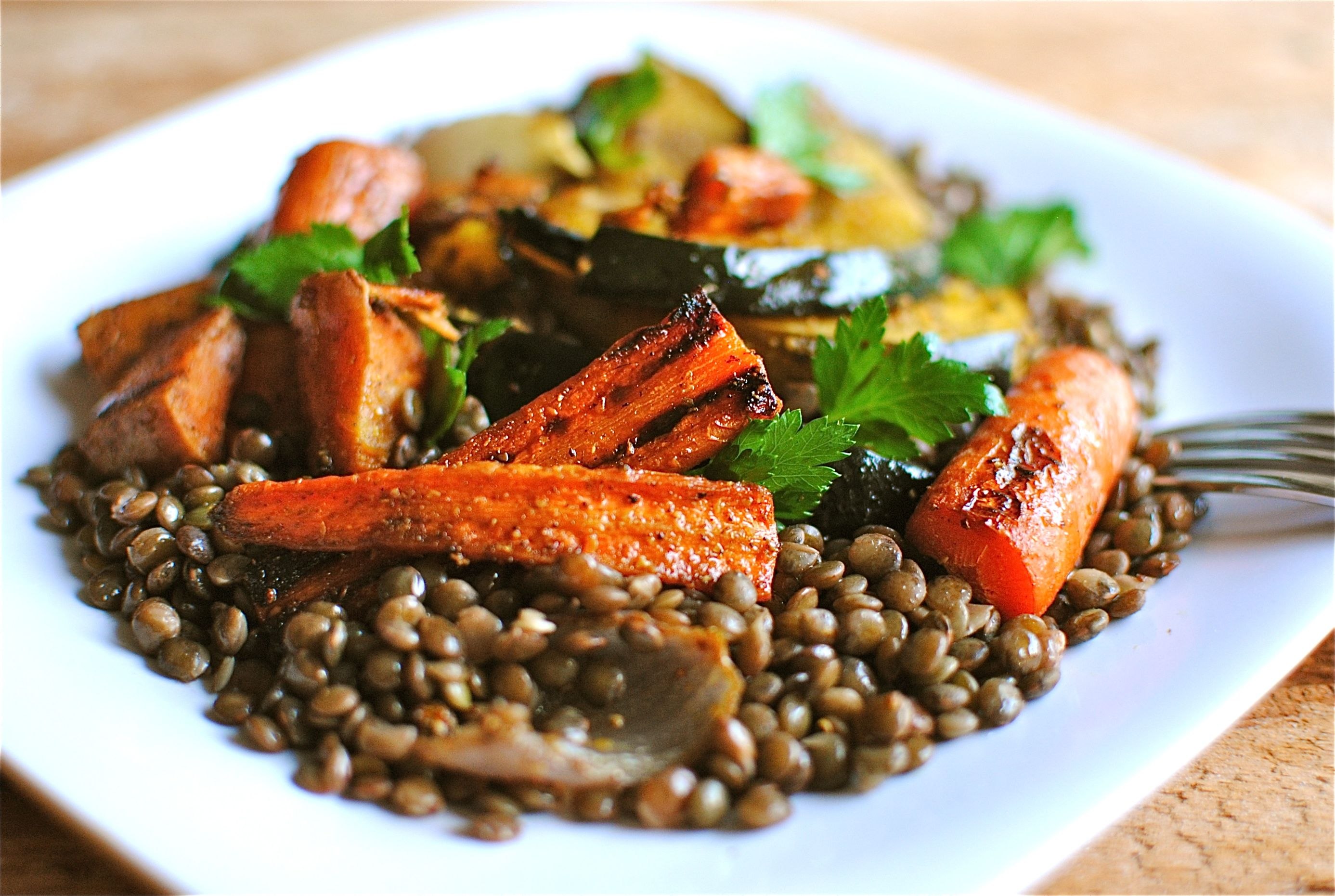 Чечевица с курицей. Маринованная индейка с чечевицей. Matilda (Australia) Lentils.