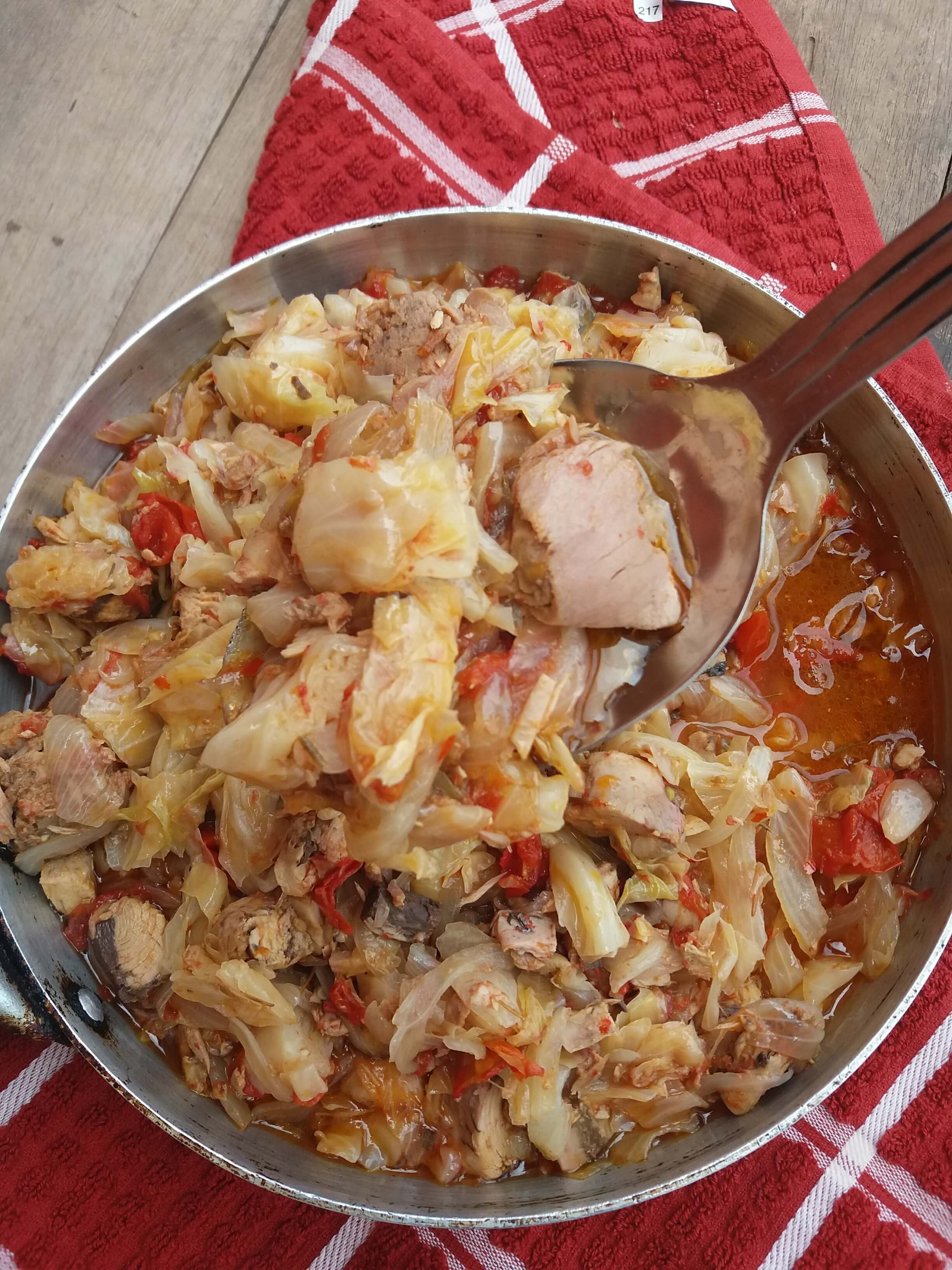 Капуста с мясом