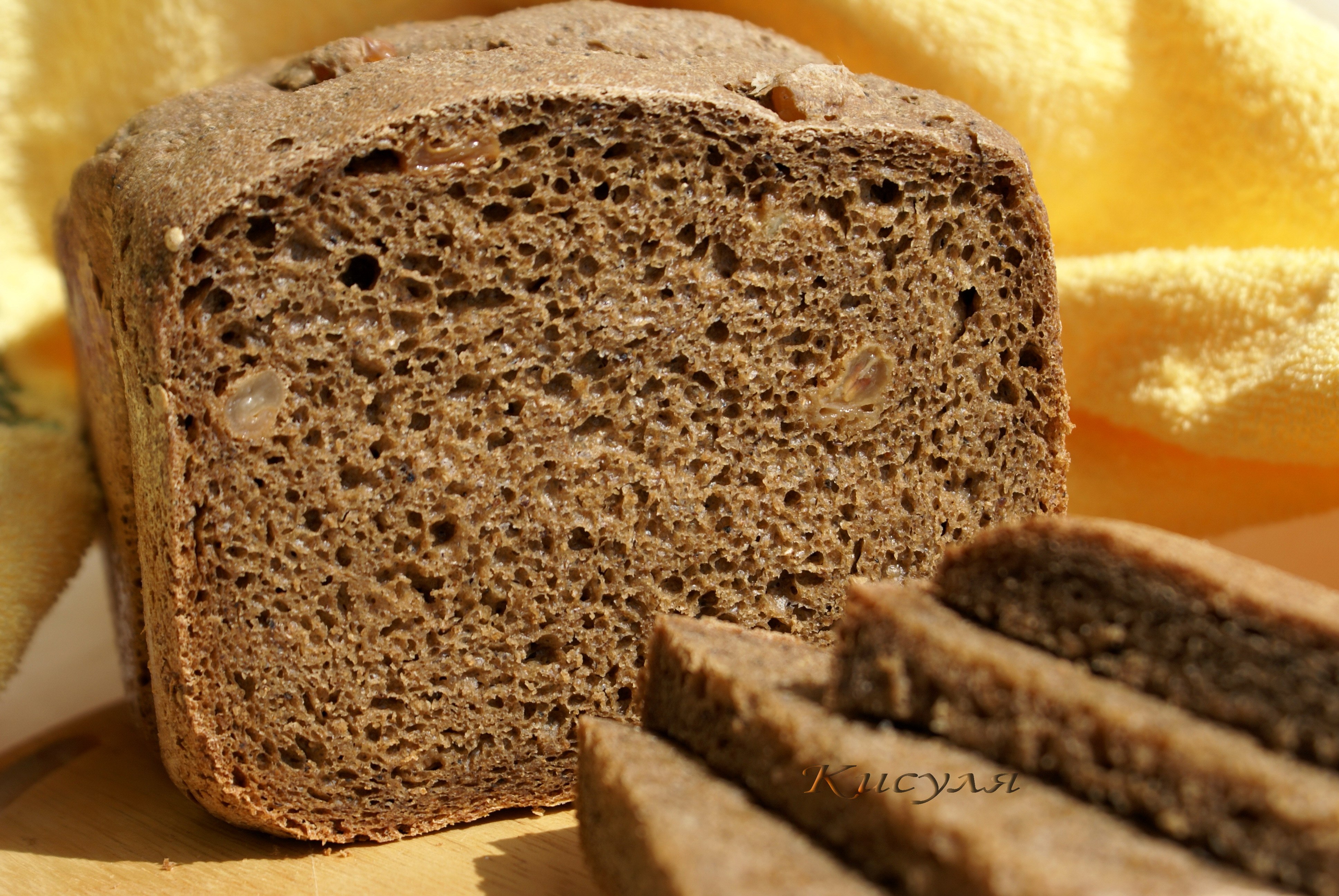 Чёрный хлеб в хлебопечке