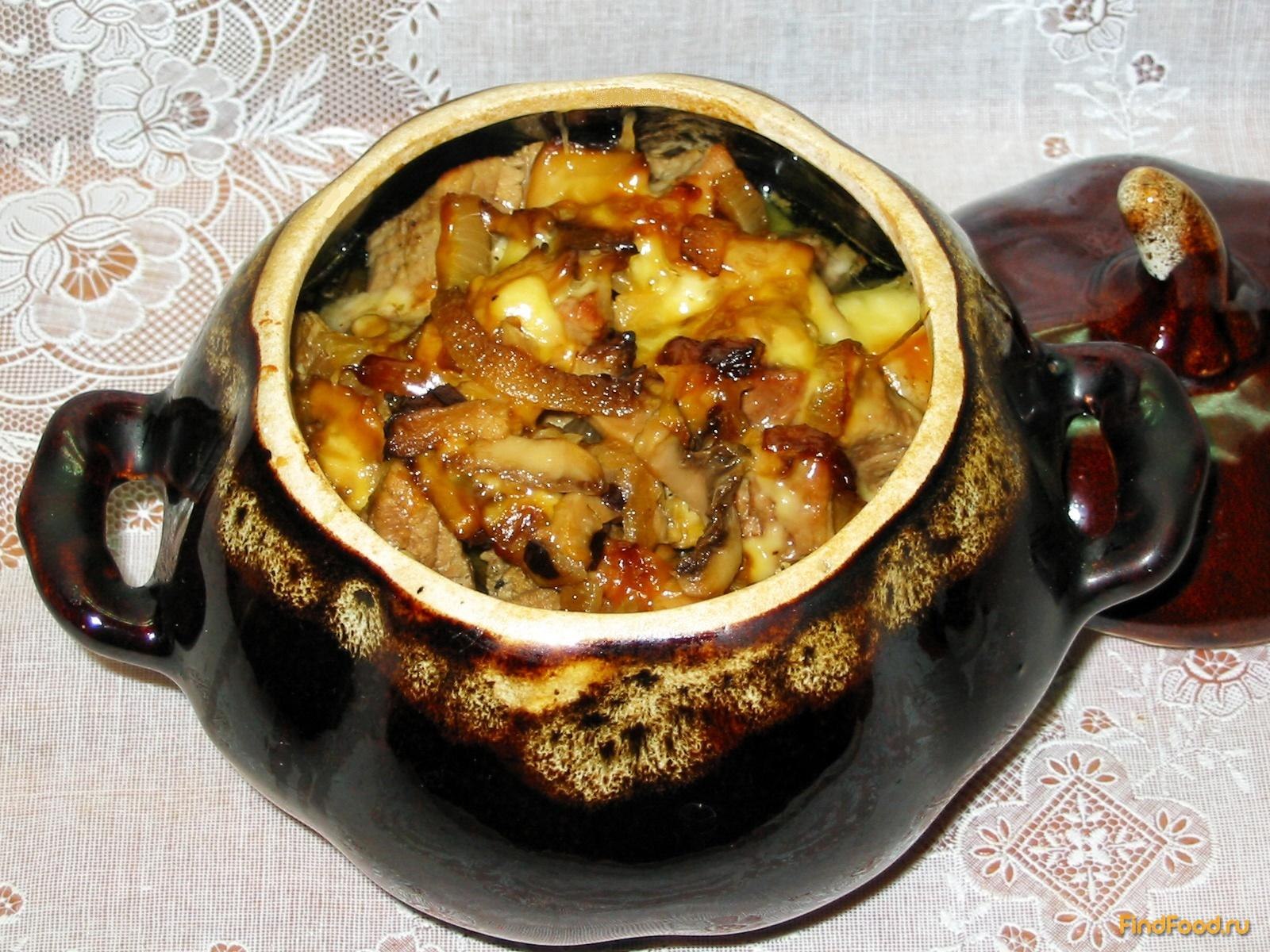 Мясо по-Петровски в горшочке карельская кухня
