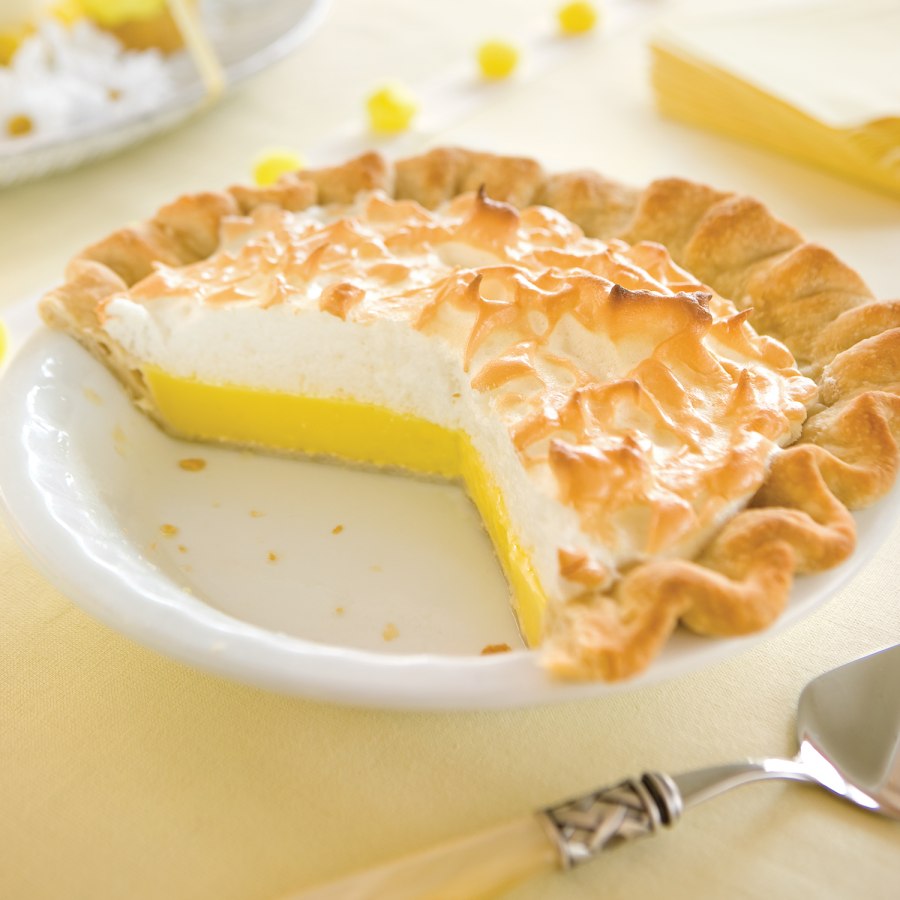 Пирог с лимонным курдом
