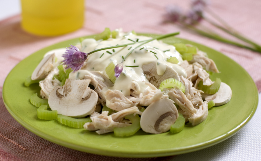 Салат с шампиньонами