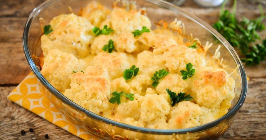 Омлет с цветной капустой