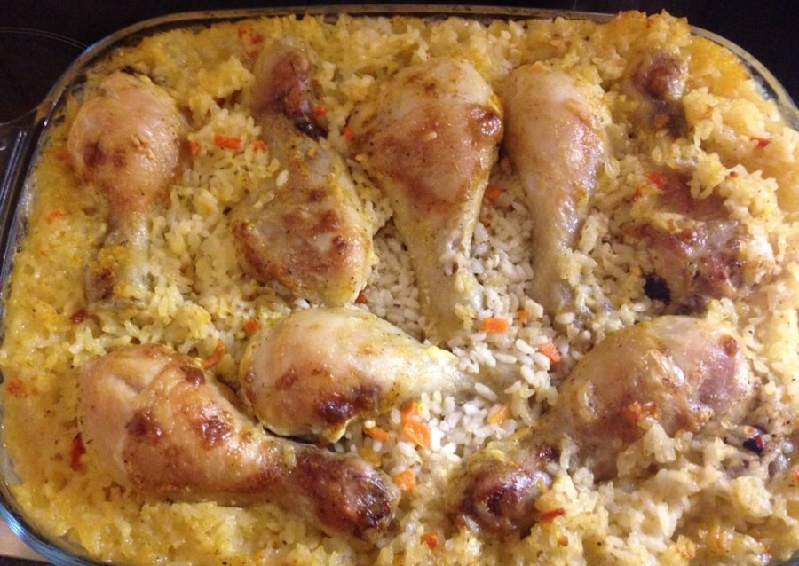 Рис с курицей - arroz con pollo