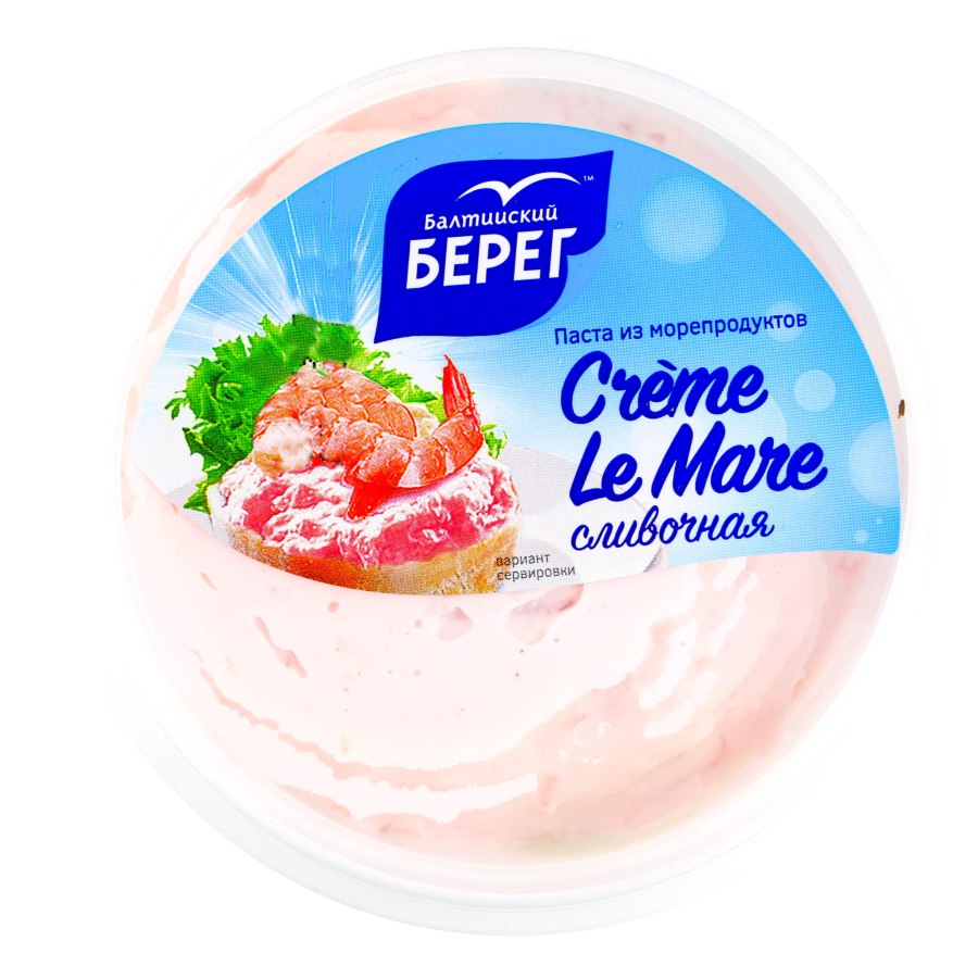 Паста из морепродуктов Creme le mare, Балтийский берег, 150 г.