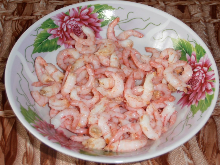 Пюре с креветками
