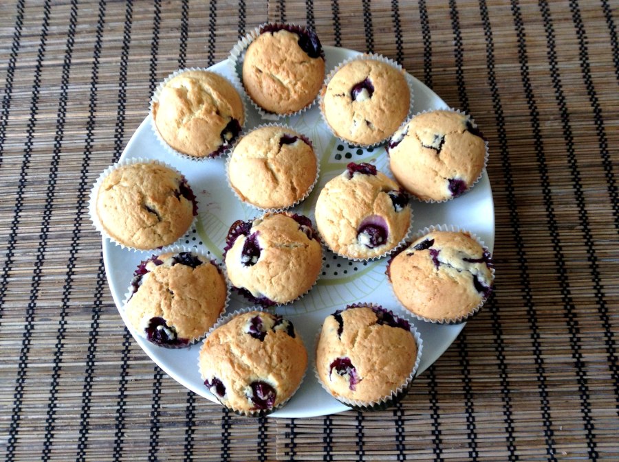 Капкейки с голубикой
