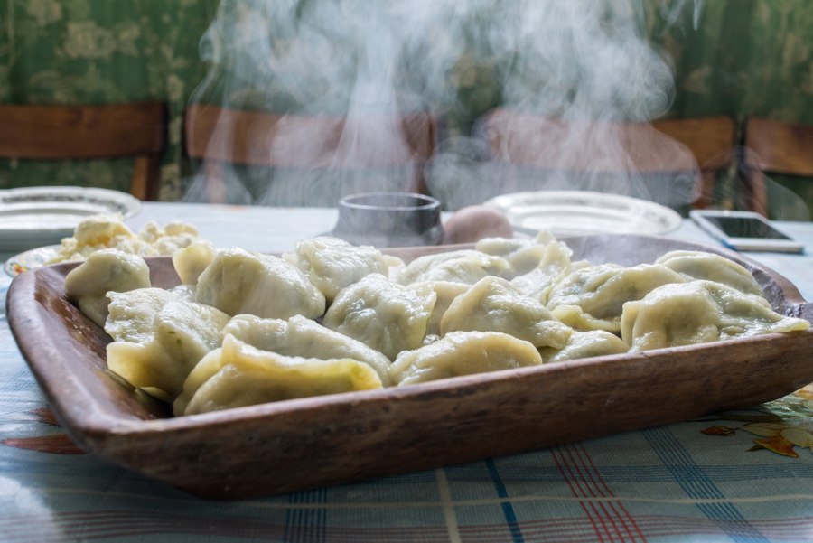 Вареники с груздями свежими