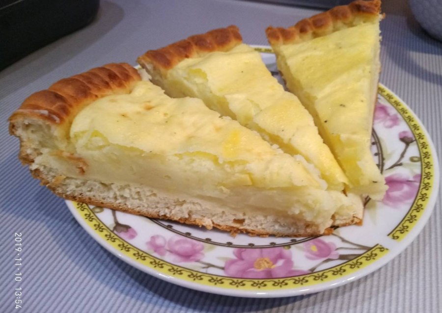 Пирог с картофельным пюре