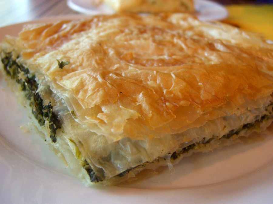Открытый пирог из фило