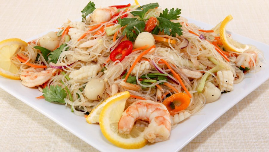 Корейские салаты из морепродуктов