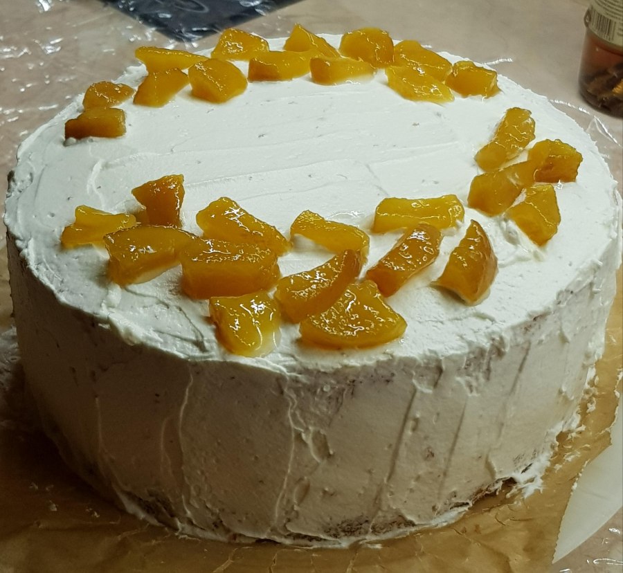 Пирожные персики со сгущенкой