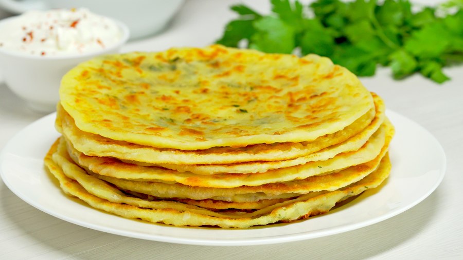 Лепешки на сухой сковороде