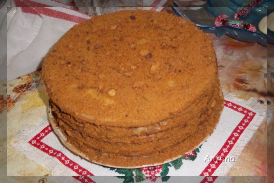 Рецепт пирожного медовик