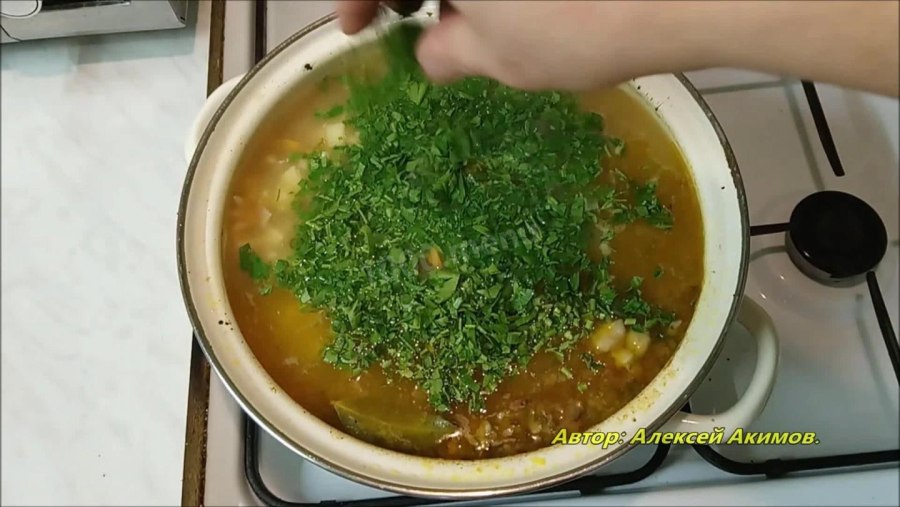 Рассольник со сметаной