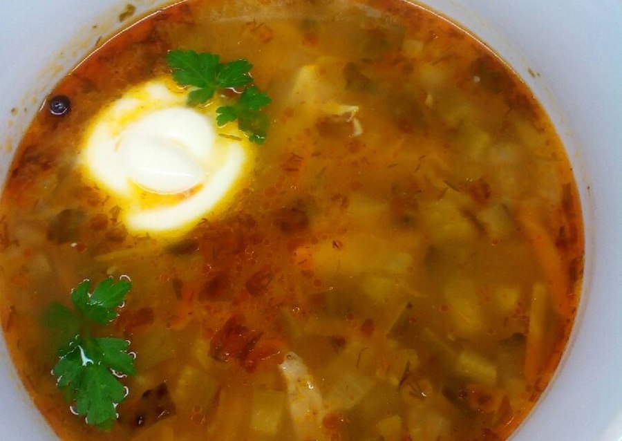 Украинская кухня рассольник