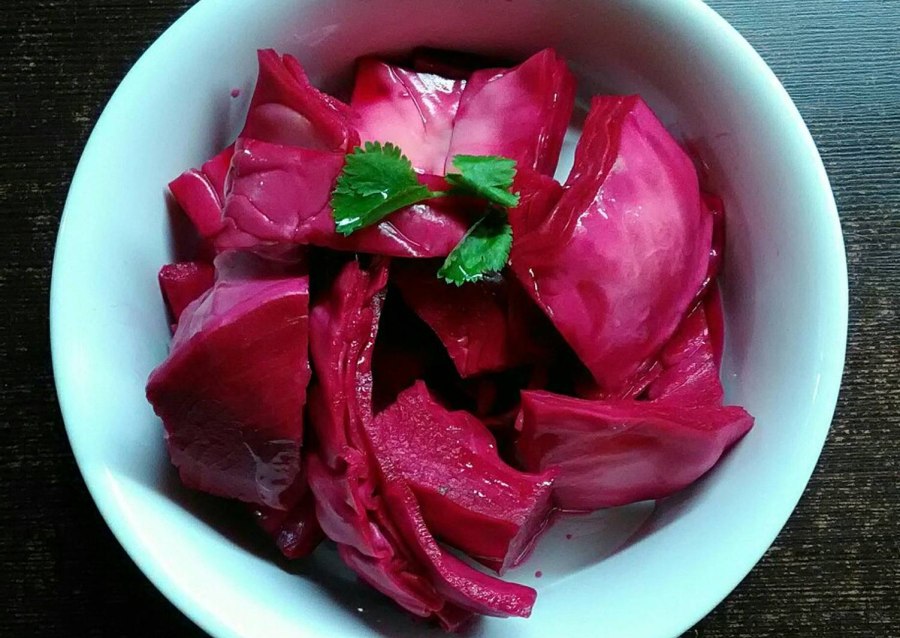Капуста маринованная со свеклоо