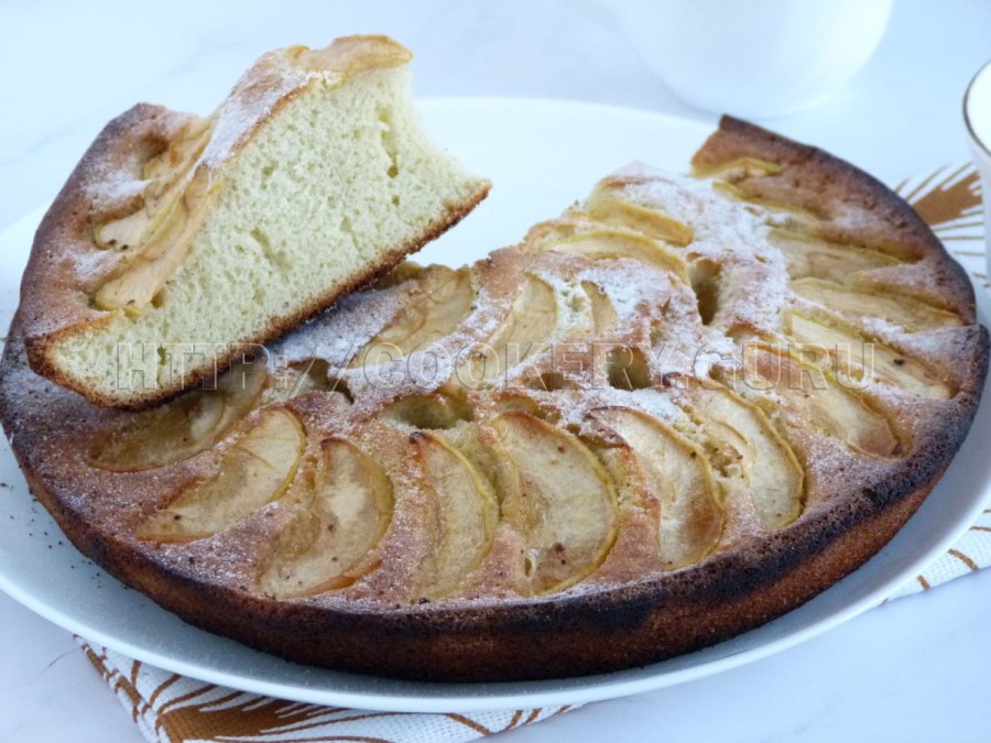 Яблочный песочный пирог от Юлии Высоцкой