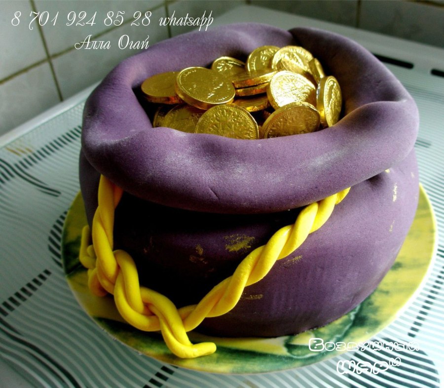 Мужской торт с деньгами
