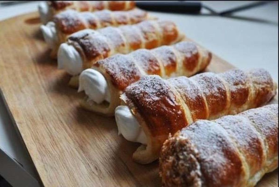 Трубочки с кремом