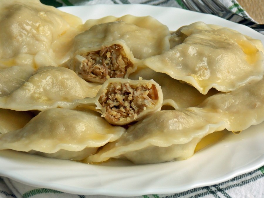 Вареники с картошкой и мясом