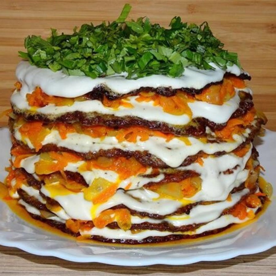 Юлия Высоцкая печеночный торт