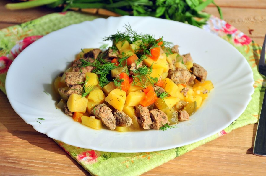 Картошка с мясом