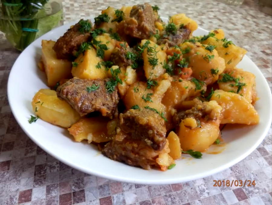 Говядина с картошкой