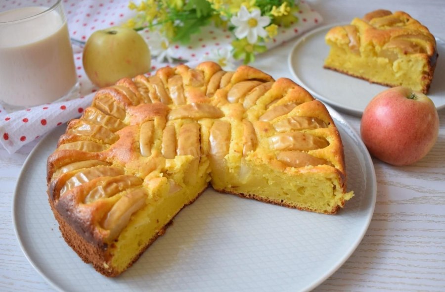 Мини яблочный пирог квадрат