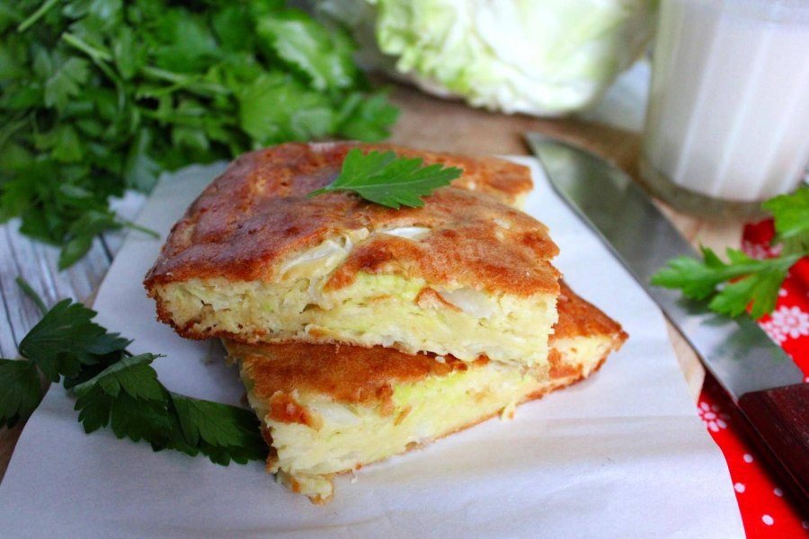 Капустный пирог заливной