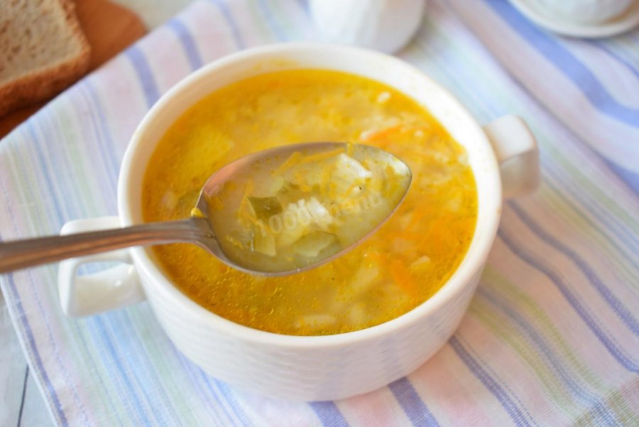 Суп картофельный с мясными фрикадельками