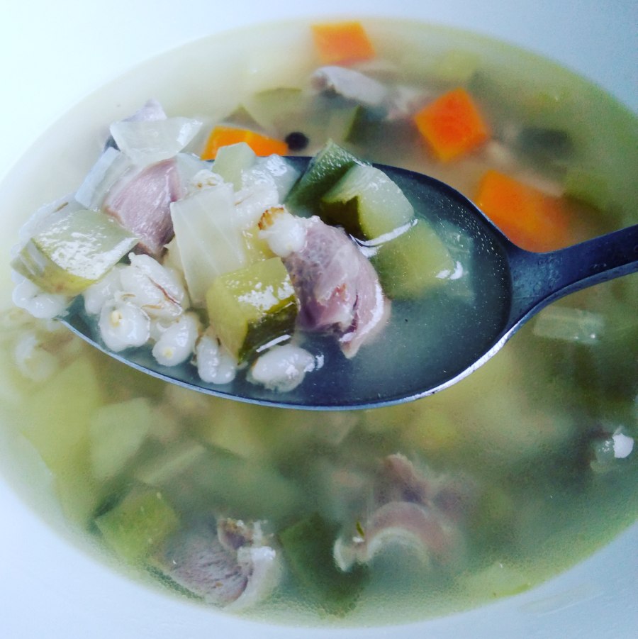 Рассольник с потрошками