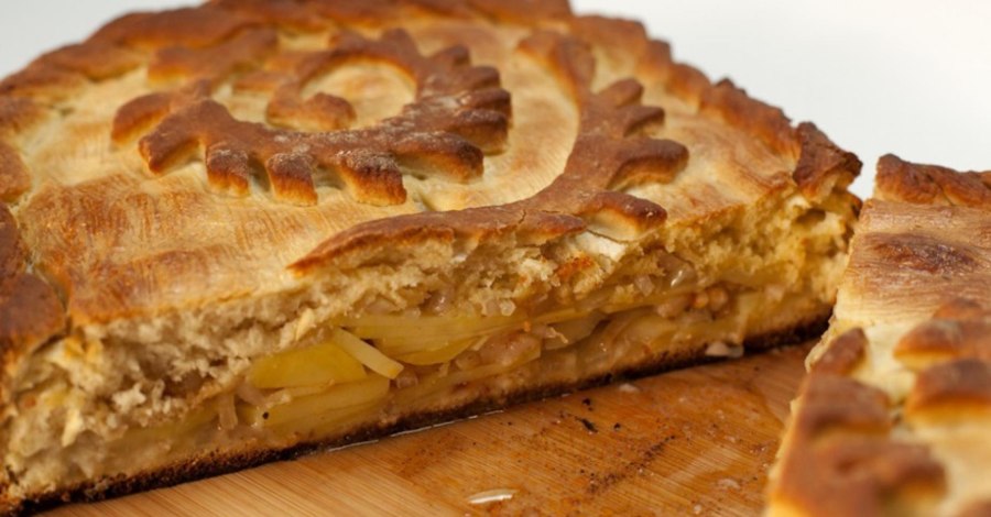 Рыбный пирог с картошкой