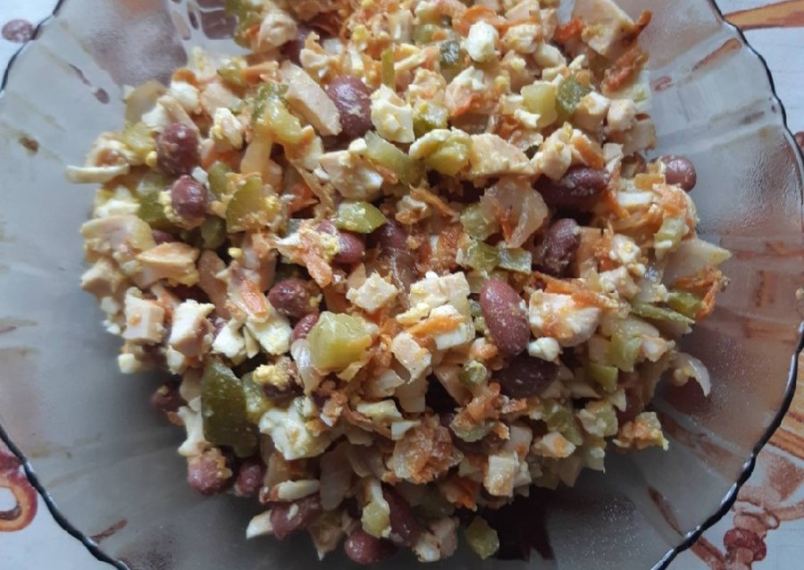 Салат фасолевый красной фасоли