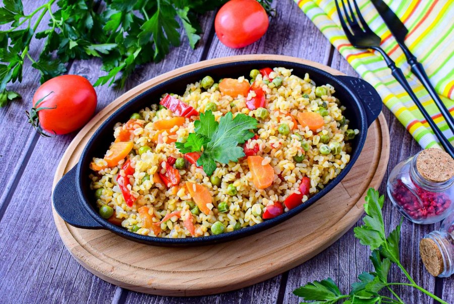 Bulgur with Shrimp