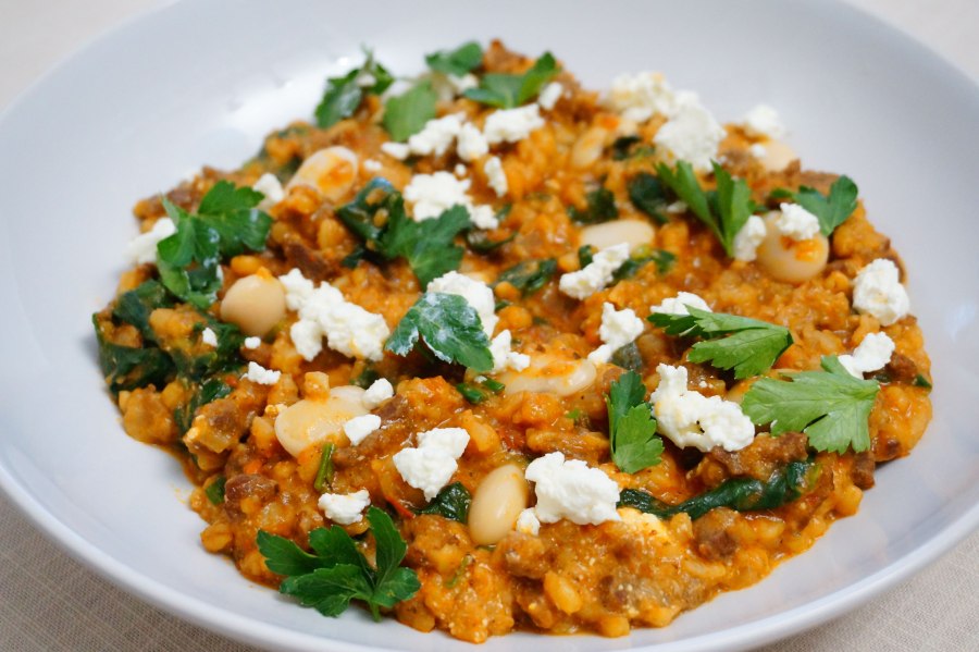 Булгур плов с курицей
