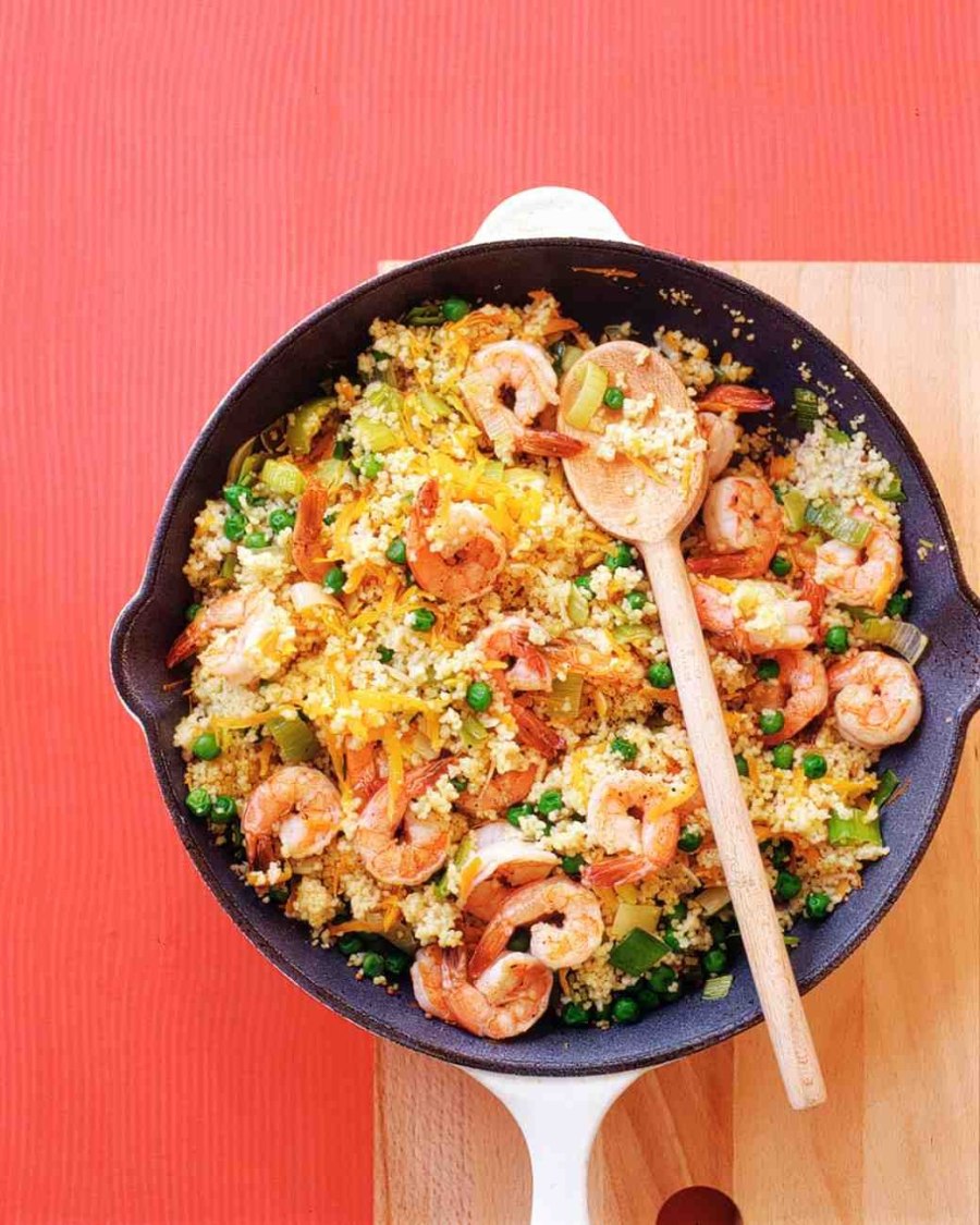 Кус кус с креветками