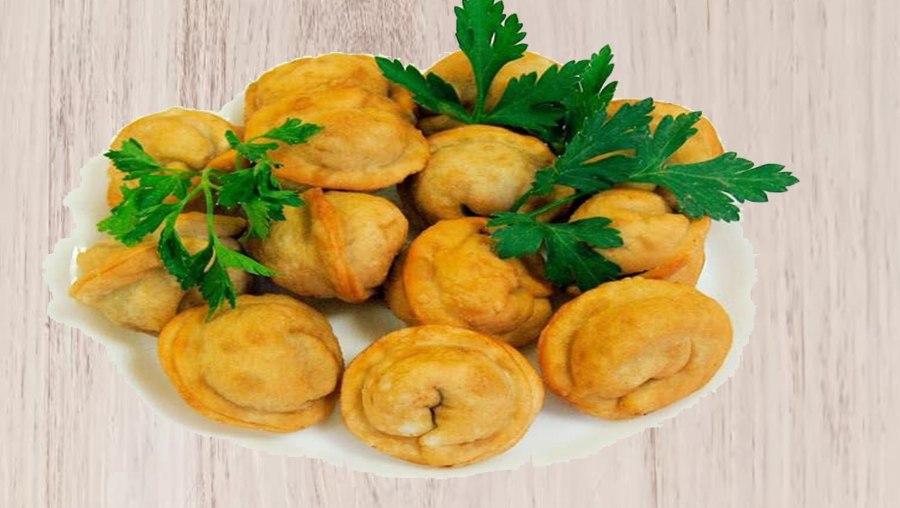 Жареные пельмешки
