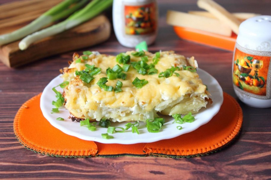Пельмени в духовке с сыром