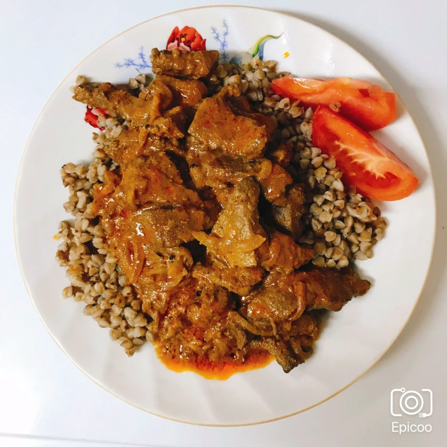 Гарнир из куриной печени