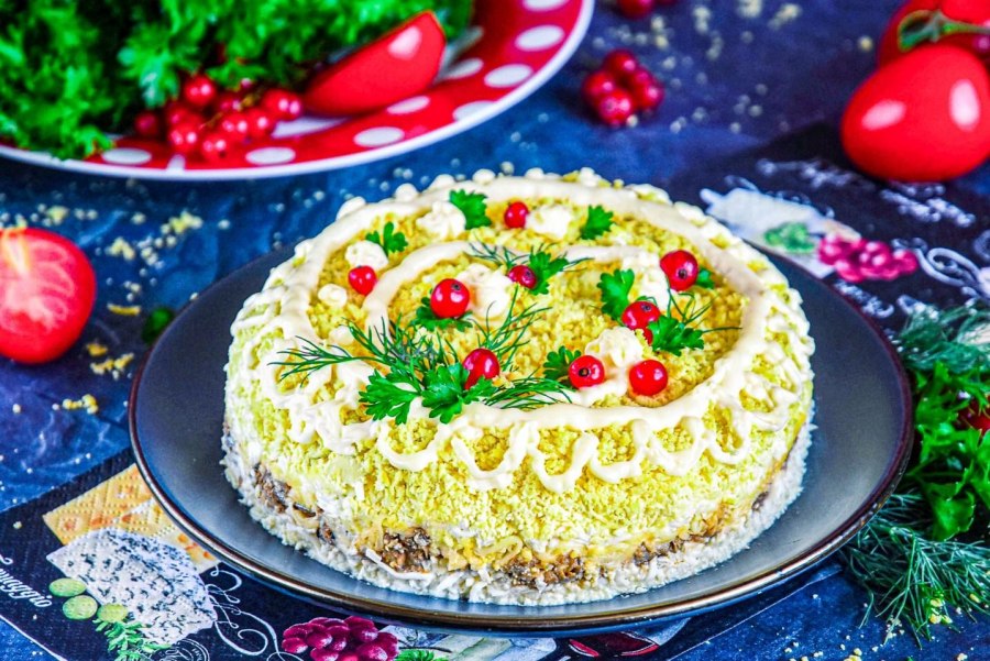 Мимоза с тунцом