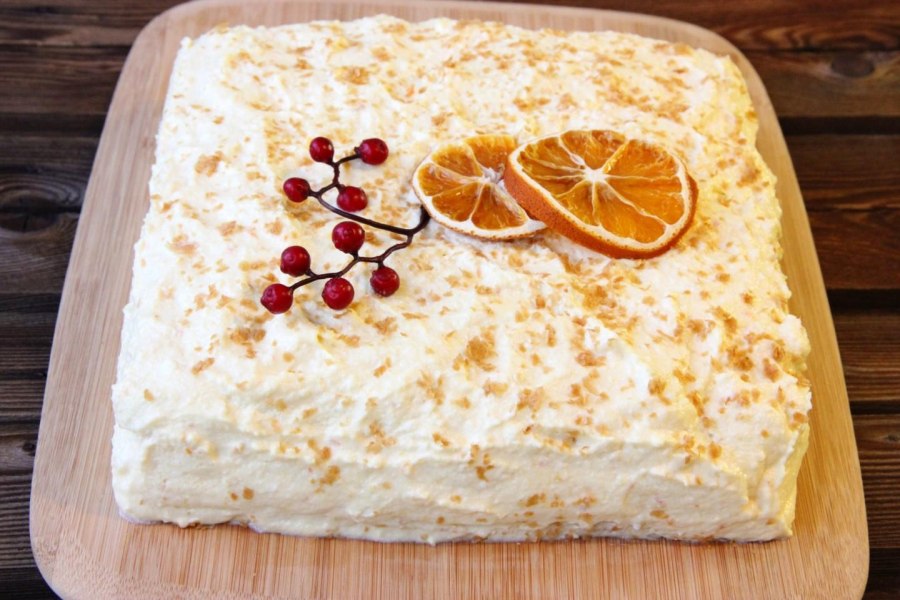 Торт слойка с яблоками
