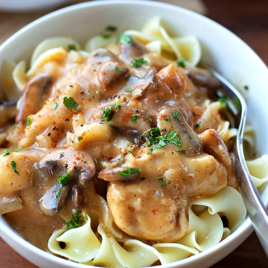 Beef Stroganoff с пюре