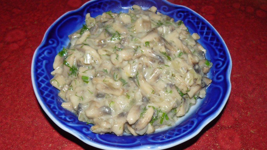 Жульен с курицей и грибами и картошкой в духовке