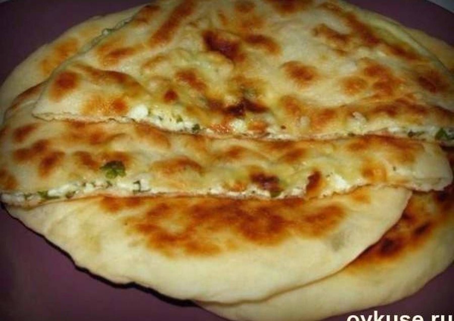 Хачапури с творогом и сыром в духовке
