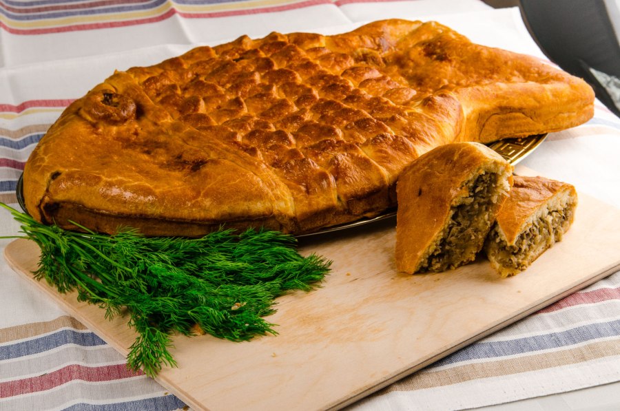 Рыбный пирог в духовке